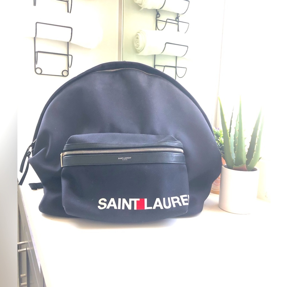 Saint Laurent City Backpack XL size authentic YSL SLP Gucci Balmain Chanel